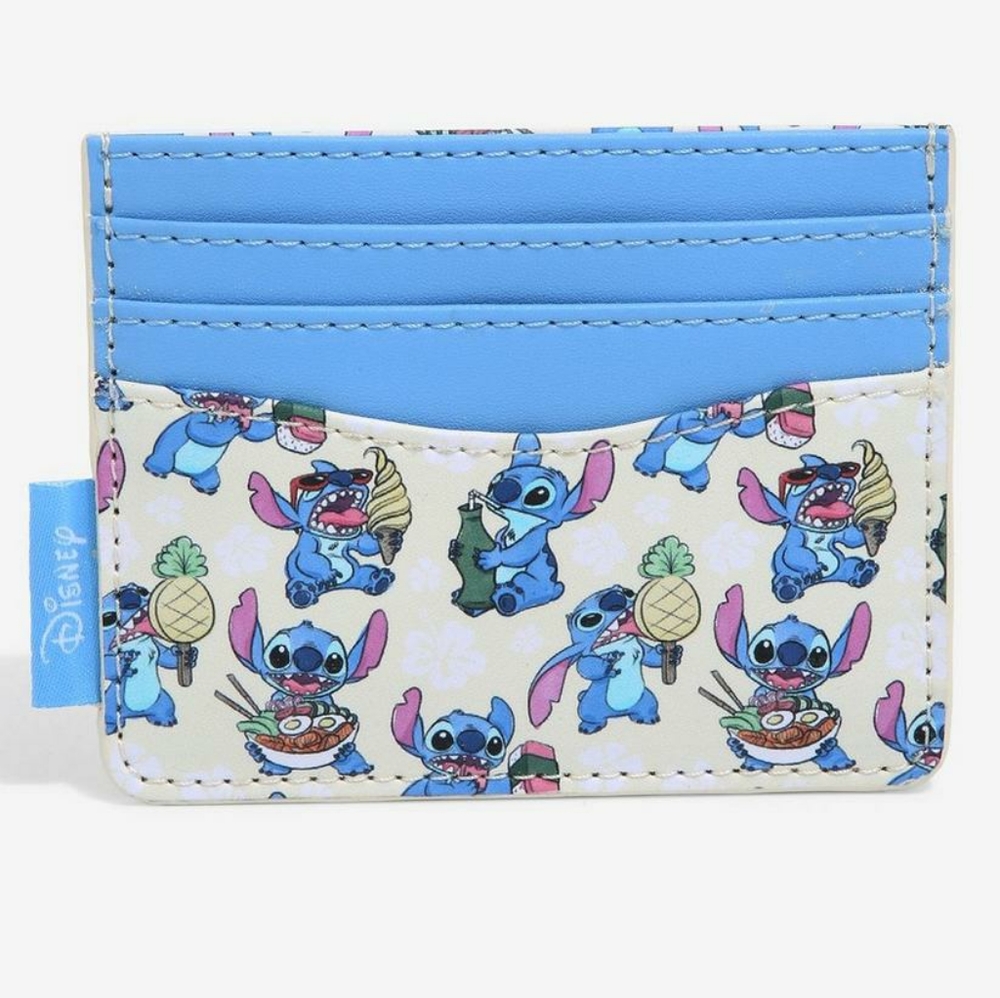 NWT Loungefly Lilo and Stitch Foodie mini backpack and cardholder - Picture 7 of 16